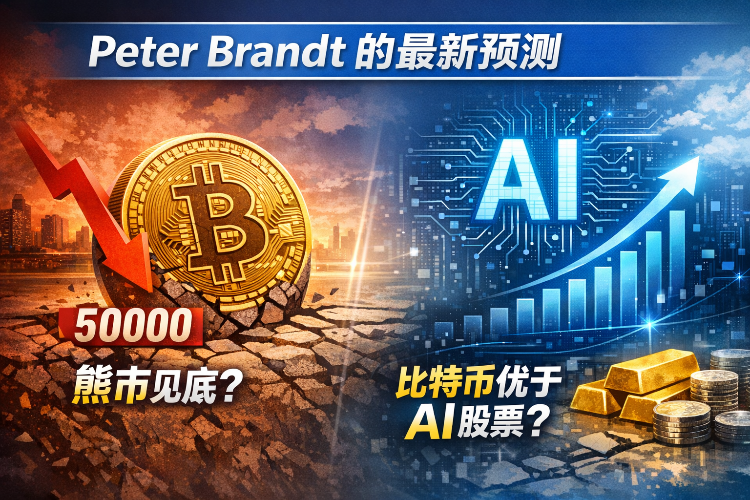 Peter Brandt:比特币熊市或于10月4日见底,未来两三年表现或优于AI股票