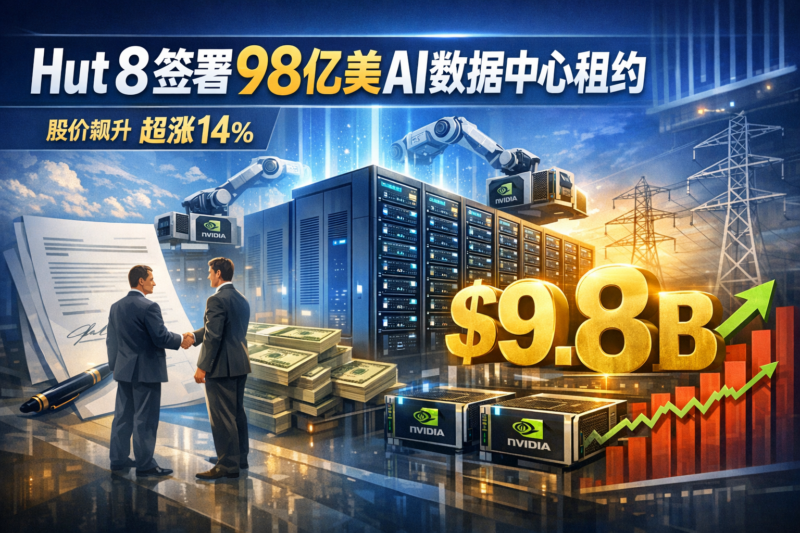 Hut 8签署98亿美元AI数据中心租约,盘中股价一度涨超14%-指挥使社区 - 真实线索、热点议题与深度观察