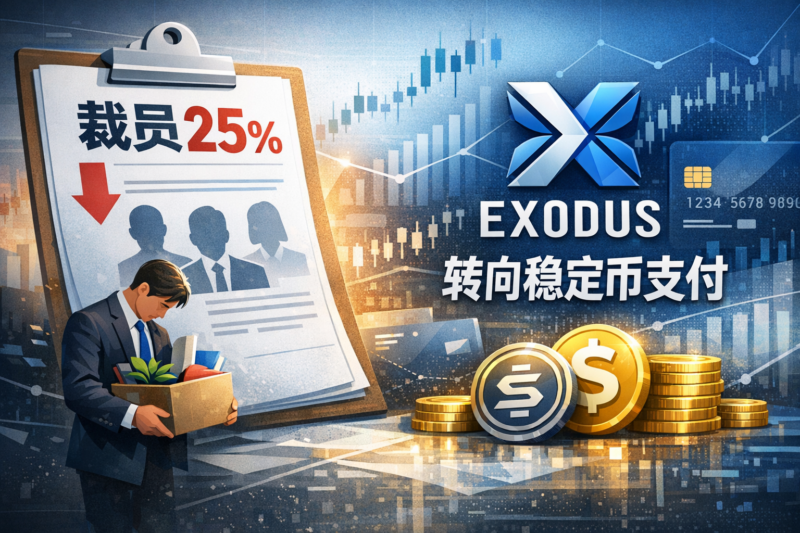 Exodus拟裁员25%全球员工,转向稳定币支付基础设施战略-指挥使社区 - 真实线索、热点议题与深度观察