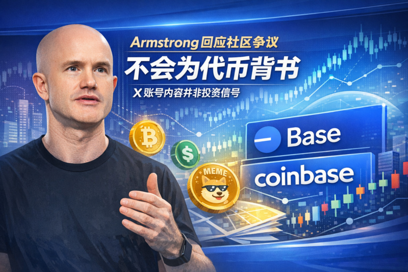 Coinbase CEO回应Base社区争议:不会为代币背书,X账号内容并非投资信号-指挥使社区 - 真实线索、热点议题与深度观察