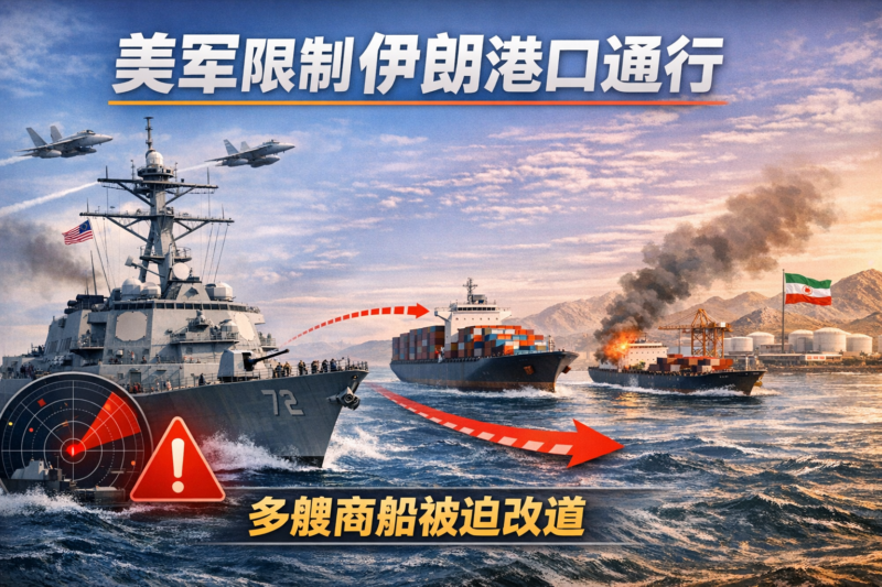 美军迫使多艘商船改道 限制伊朗港口通行-指挥使社区 - 真实线索、热点议题与深度观察
