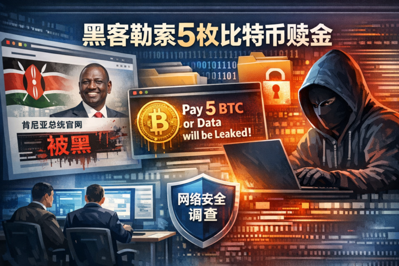 黑客攻击肯尼亚总统官网,索要5枚比特币赎金-指挥使社区 - 真实线索、热点议题与深度观察