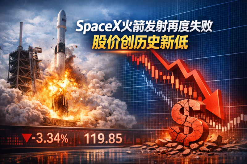 SpaceX火箭发射再次失利,股价创上市以来新低-指挥使社区 - 真实线索、热点议题与深度观察