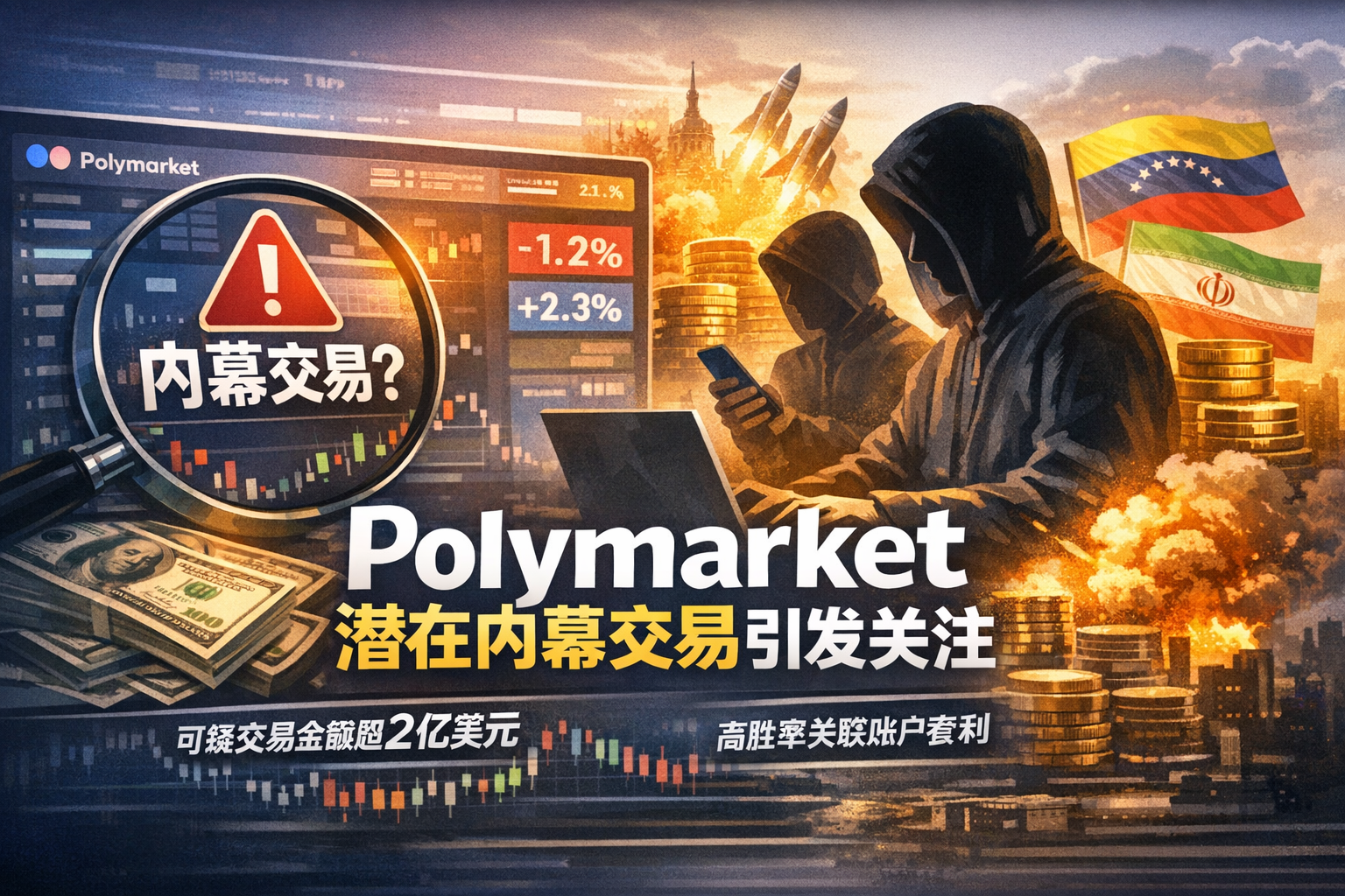 Polymarket上半年约2亿美元交易被标记为潜在内幕交易