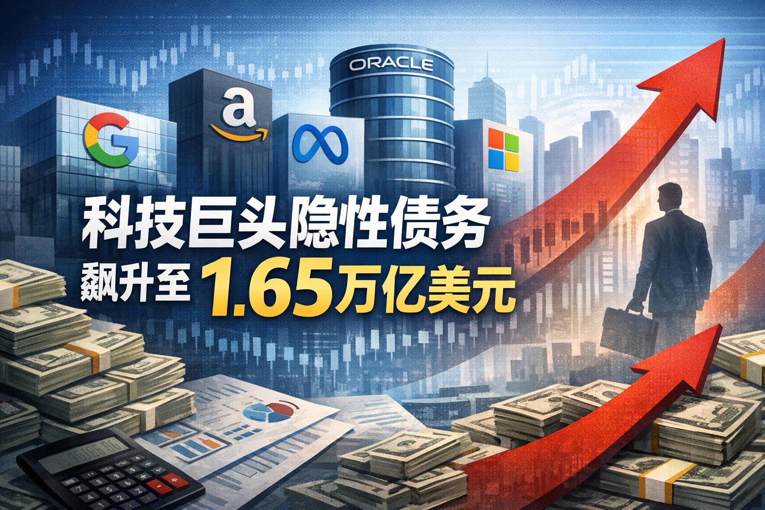 美国五大科技巨头的「隐性债务」飙升至1.65万亿美元