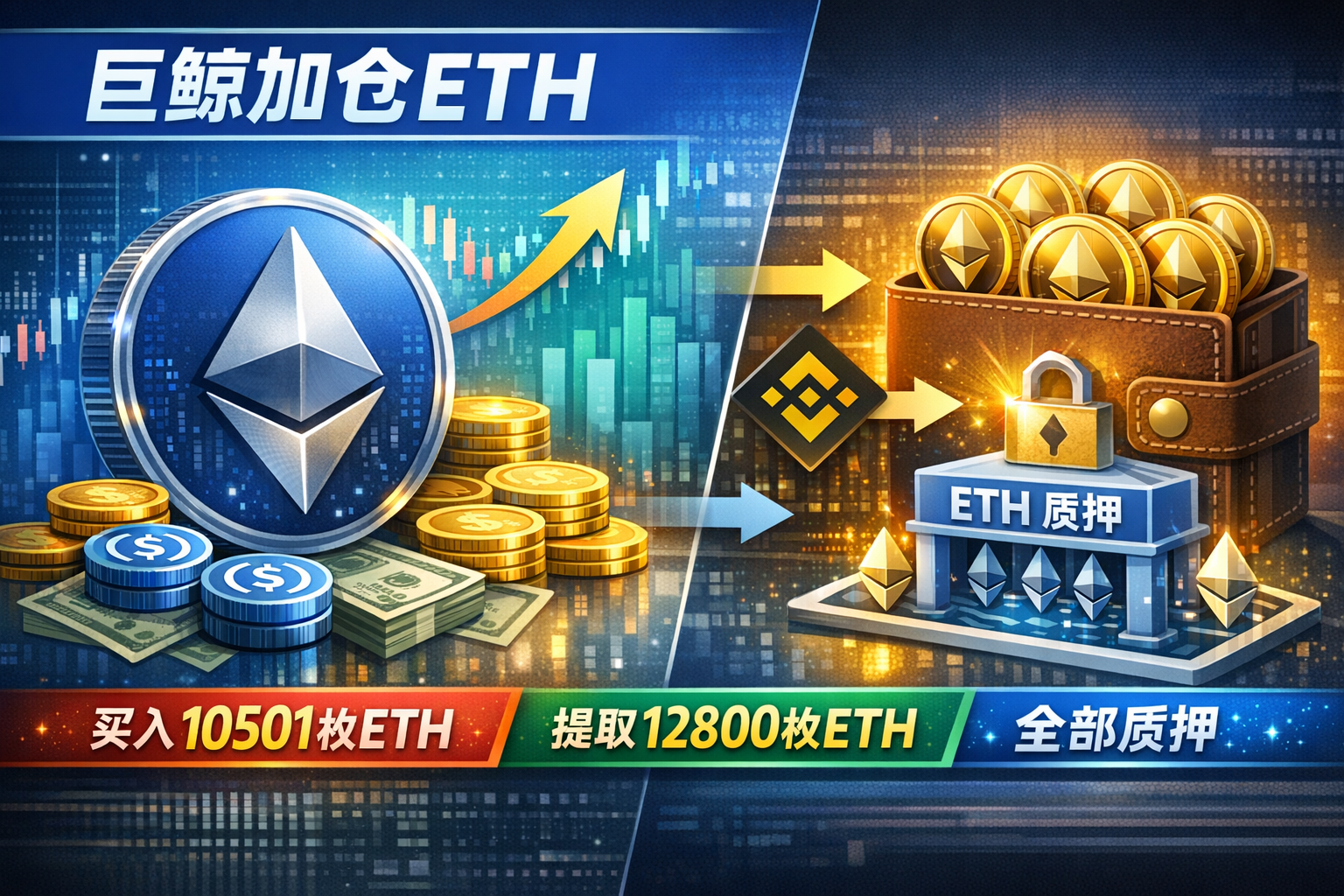 链上侦探 | 巨鲸持续加仓并质押ETH