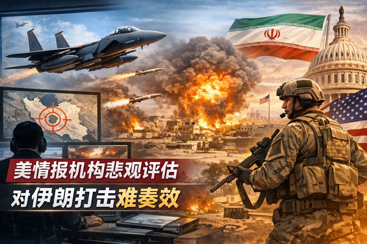 美国情报机构最新评估:对新一轮对伊打击持悲观态度