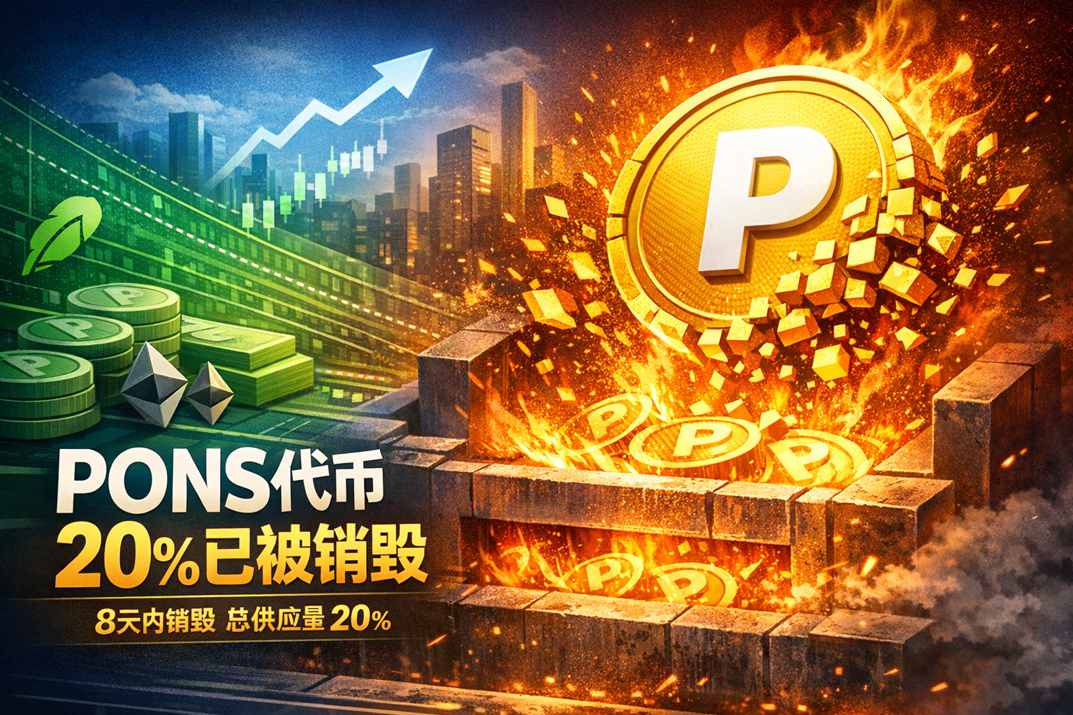 🔍 链上侦探 | Pons:PONS代币供应量的20%已被销毁