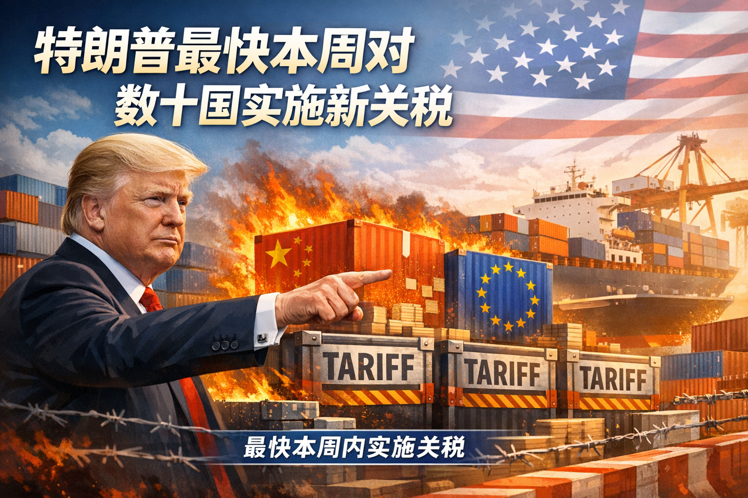 特朗普最快本周对数十国实施新关税