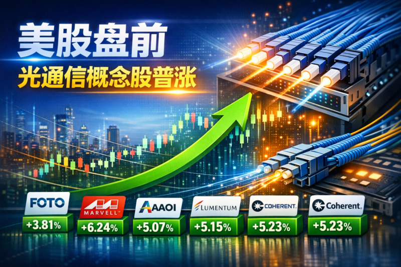 美股盘前:光通信概念股普涨-指挥使社区 - 真实线索、热点议题与深度观察