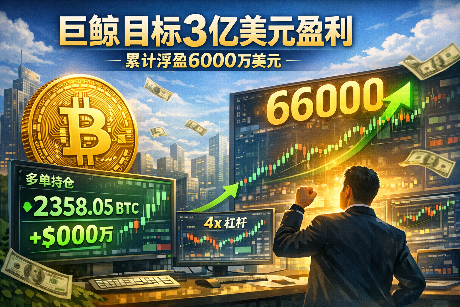 巨鲸“先定10个大目标”:本轮盈利目标3亿美元,已实现6000万美元