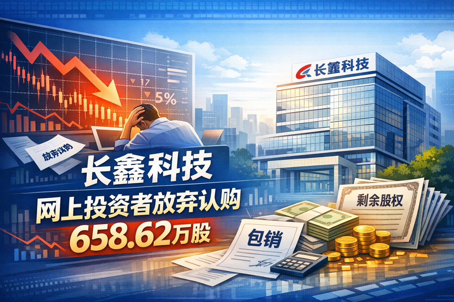 长鑫科技:网上投资者放弃认购658.62万股