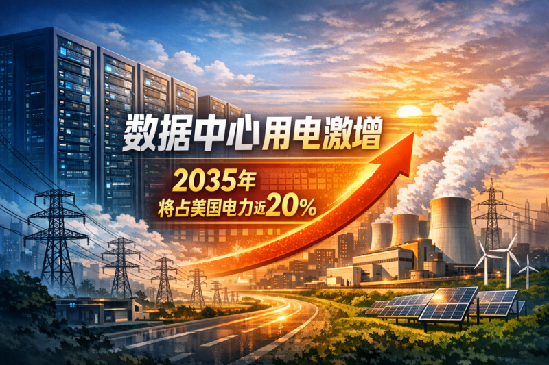 AI驱动需求激增,数据中心预计到2035年将占美国电力消耗近20%-指挥使社区 - 真实线索、热点议题与深度观察