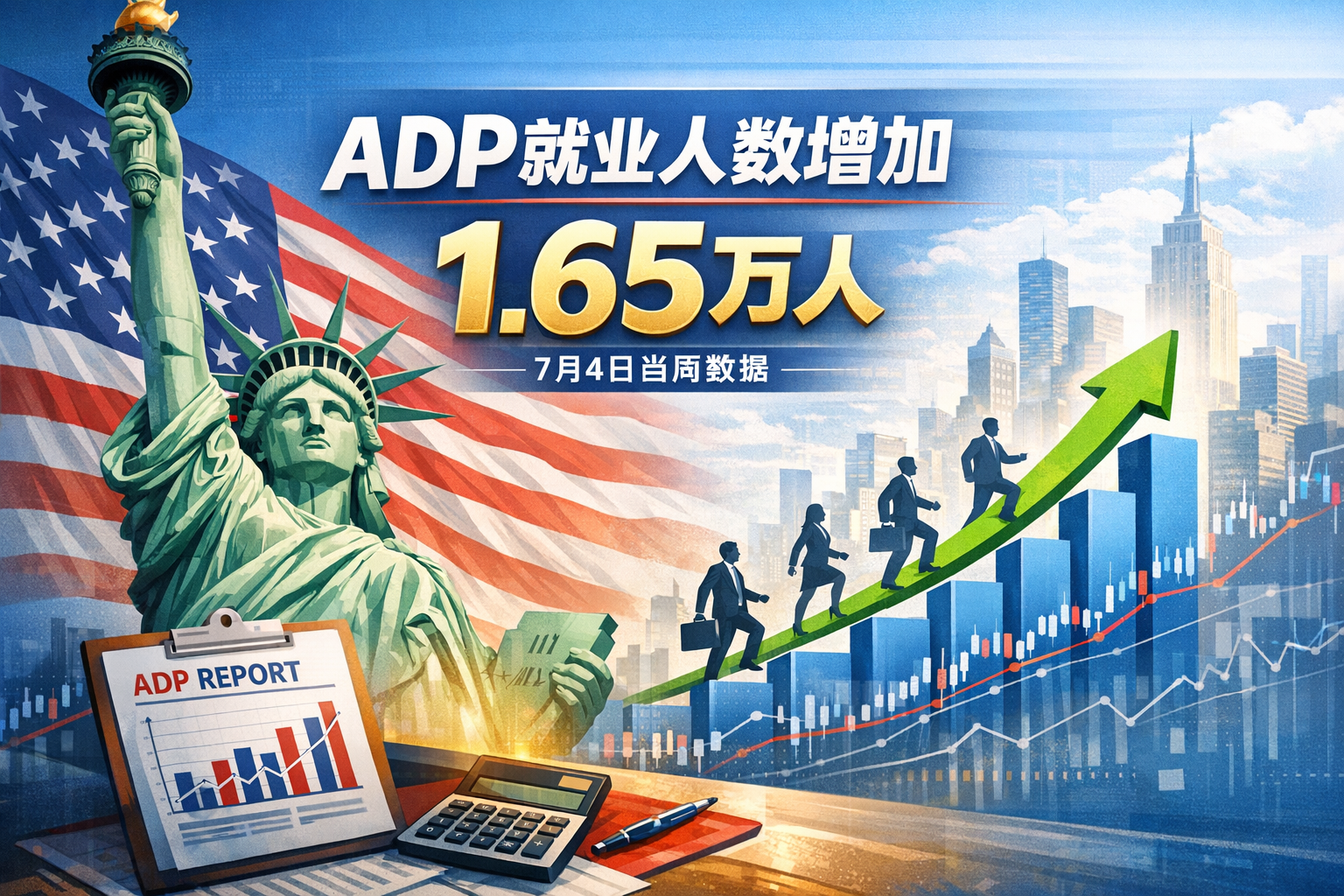 美国7月4日当周ADP就业人数变动