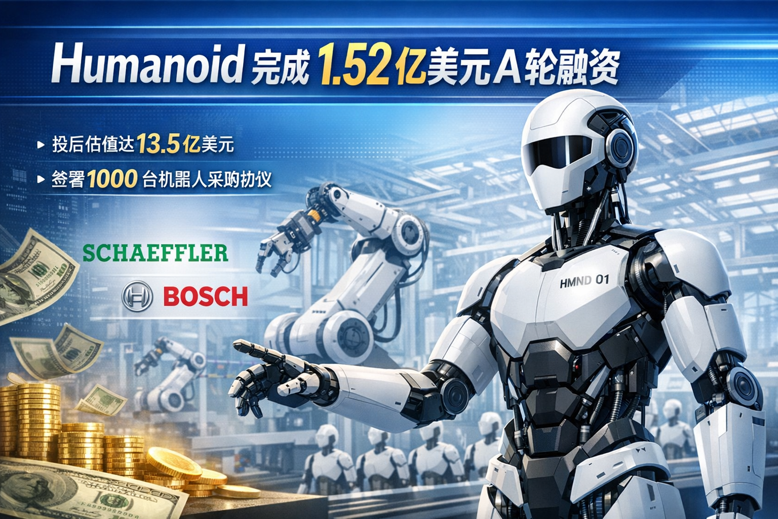 融资进展丨Humanoid 完成 1.52 亿美元 A 轮融资