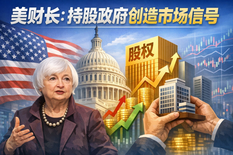 美国财长:通过政府持有公司股份,试图创造市场信号-指挥使社区 - 真实线索、热点议题与深度观察