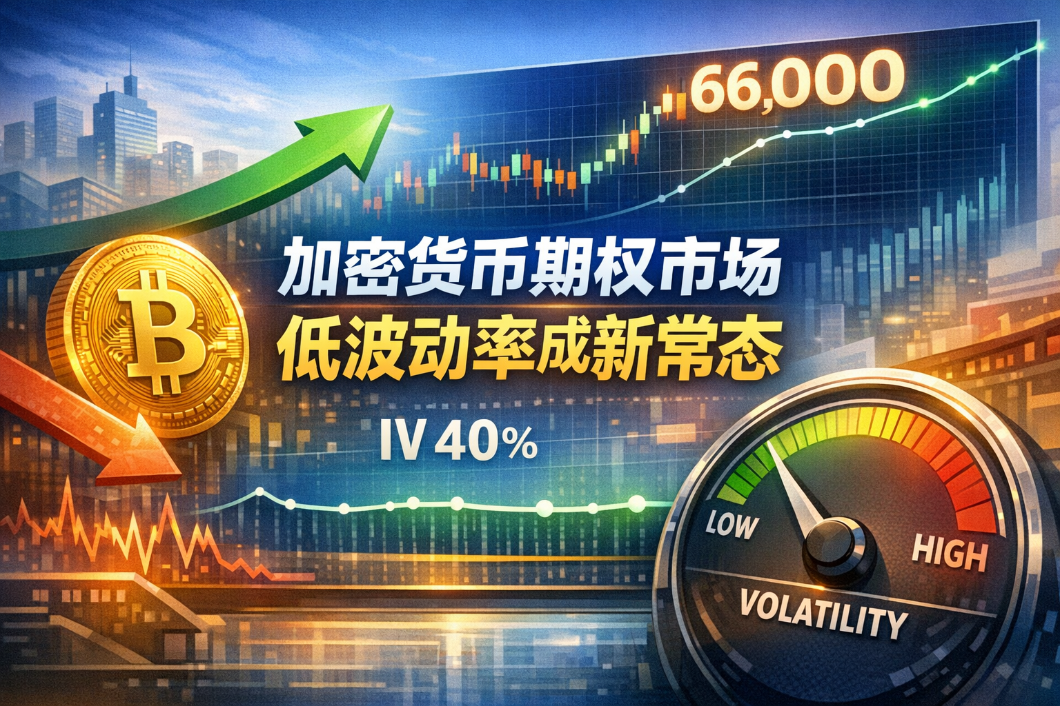 Greeks.live:加密货币期权市场低波动率或成新常态