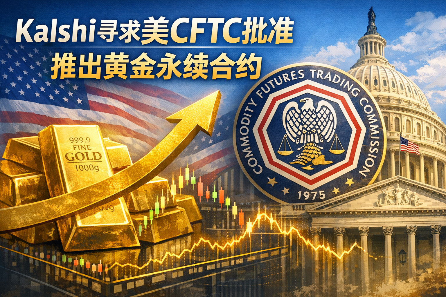 Kalshi寻求美CFTC批准推出黄金永续合约
