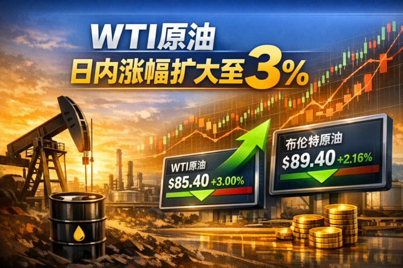 WTI原油日内涨幅扩大至3%-指挥使社区 - 真实线索、热点议题与深度观察