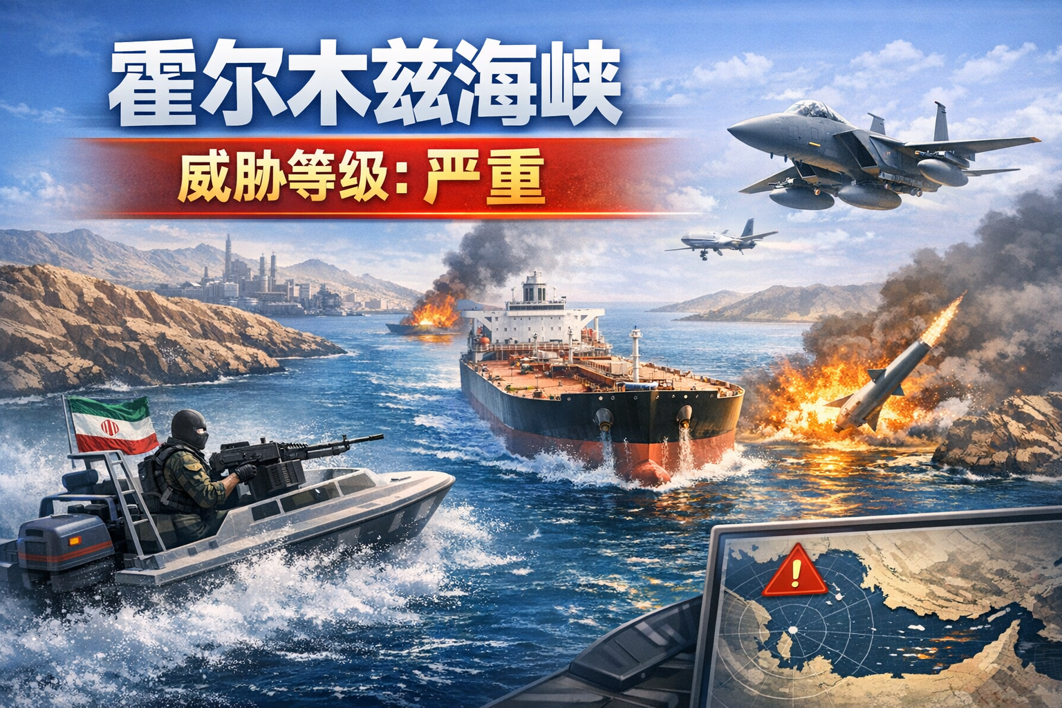 联合海事信息中心：霍尔木兹海峡威胁等级维持“严重”