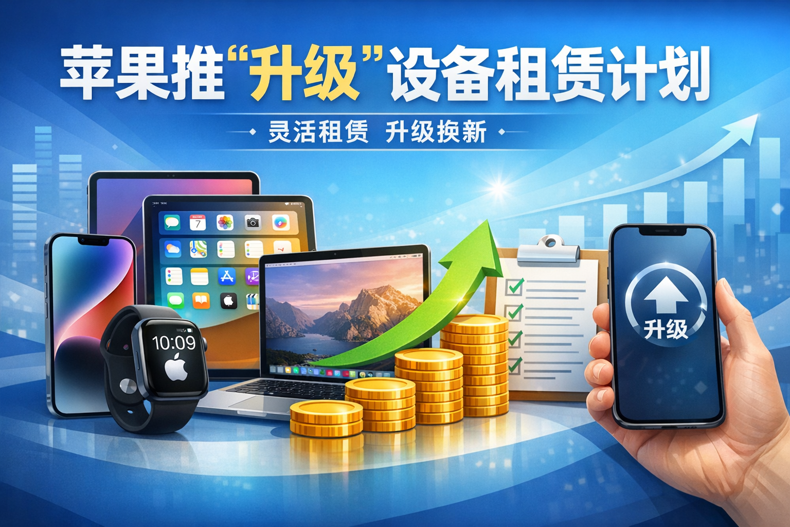 苹果将推出“升级”设备租赁计划以刺激销量