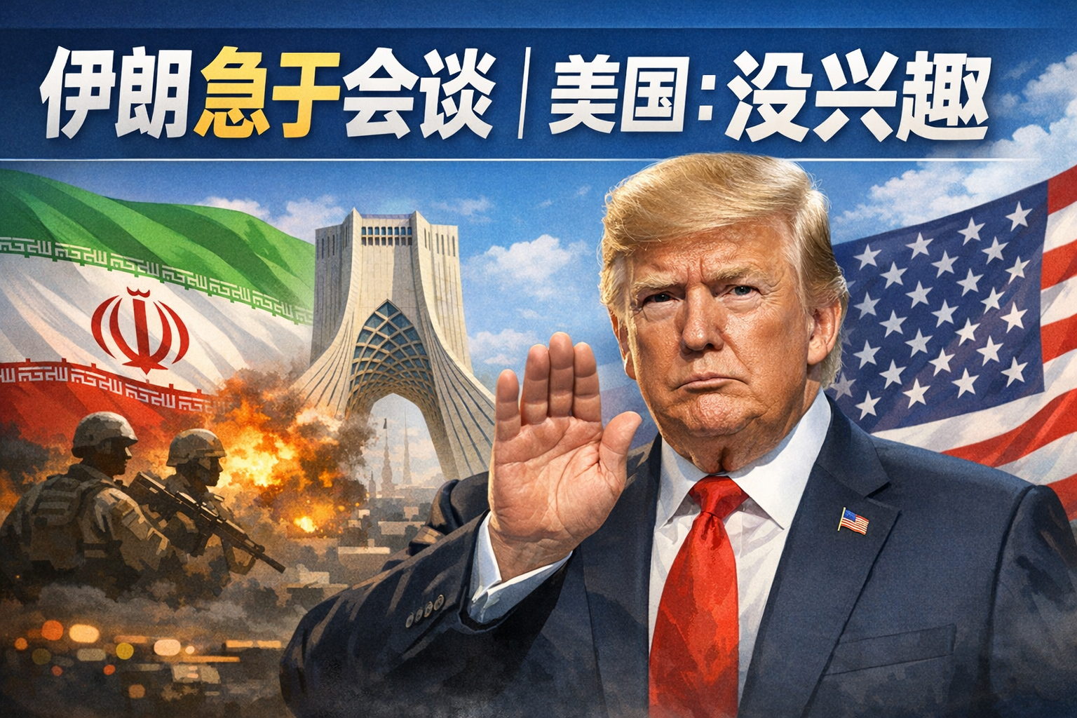特朗普：伊朗迫切希望会面，我们没兴趣