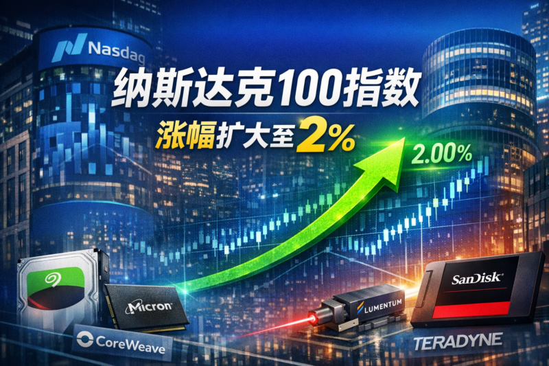 纳斯达克100指数涨幅扩大至2%-指挥使社区 - 真实线索、热点议题与深度观察
