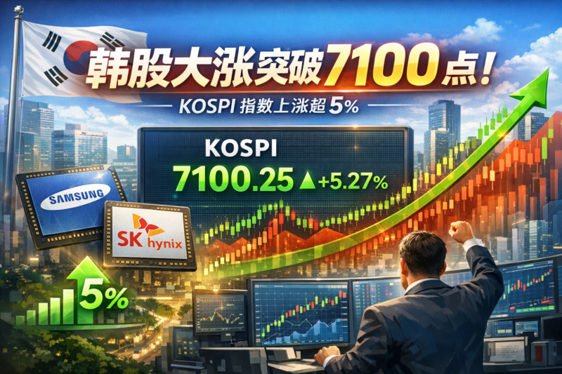 韩股高开超5%，KOSPI指数触及7100点-指挥使社区 - 真实线索、热点议题与深度观察