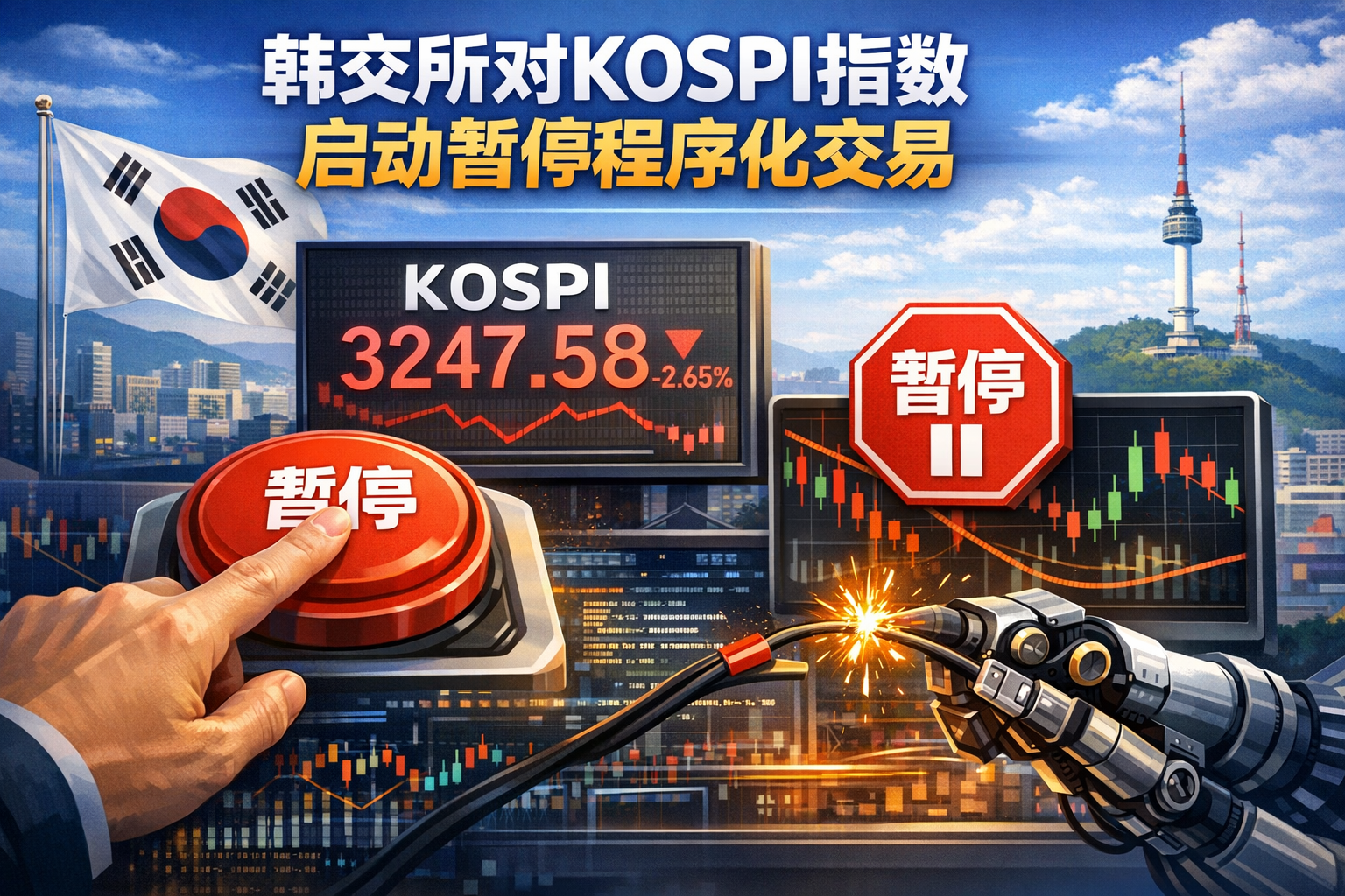 韩交所对KOSPI指数启动暂停程序化交易机制