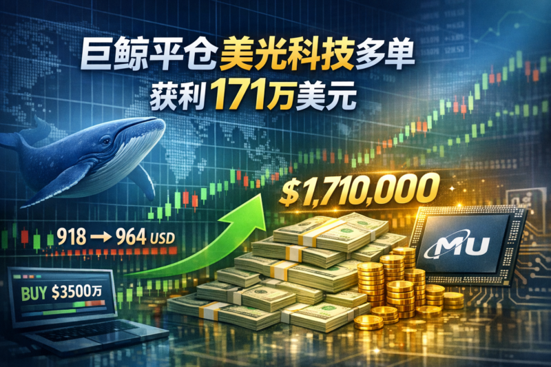 链上侦探 | 某巨鲸平仓3500万美元美光科技多单,获利171万美元-指挥使社区 - 真实线索、热点议题与深度观察