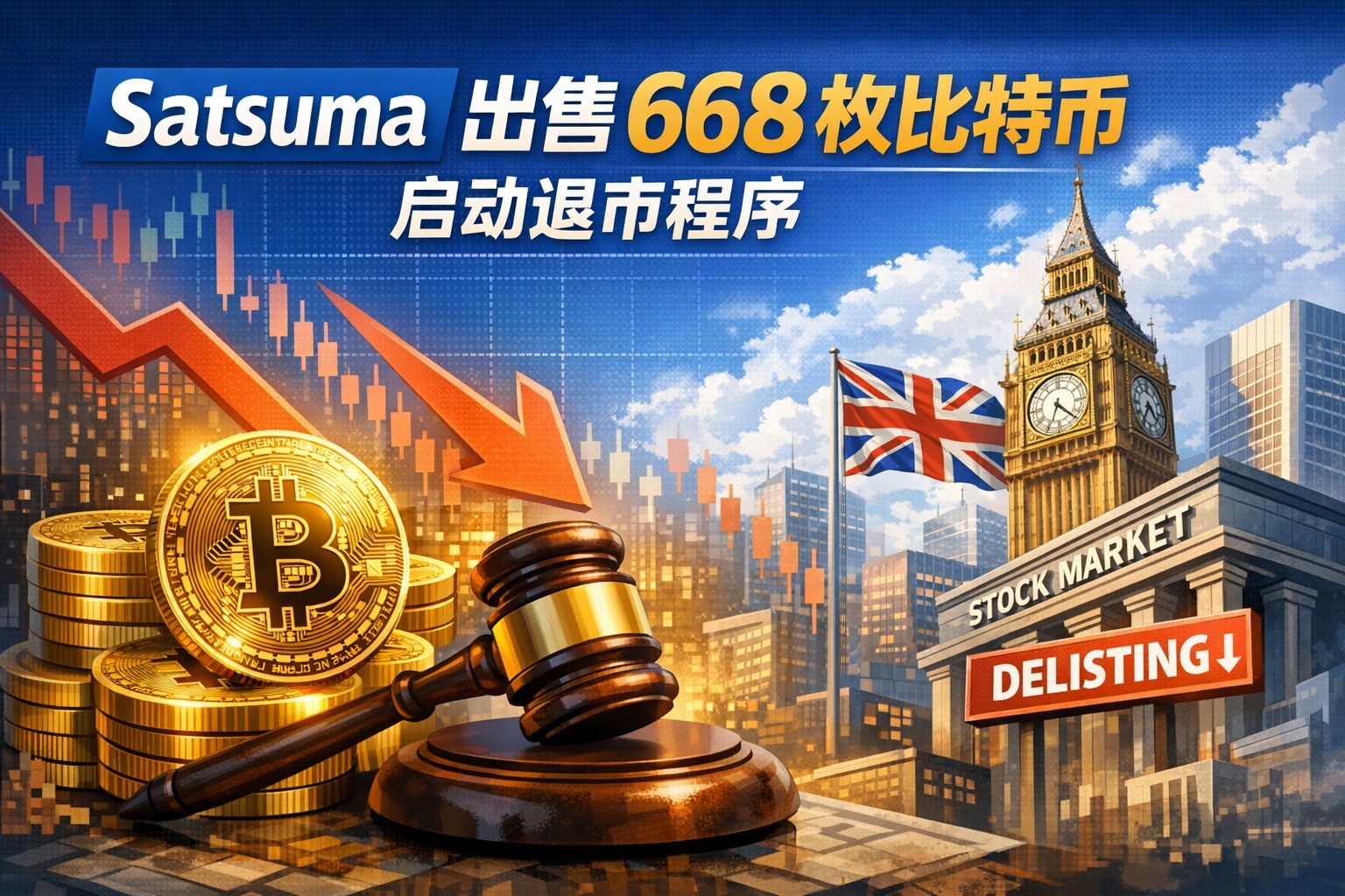 英国比特币财库公司 Satsuma 推出 668 枚比特币出售计划并启动退市