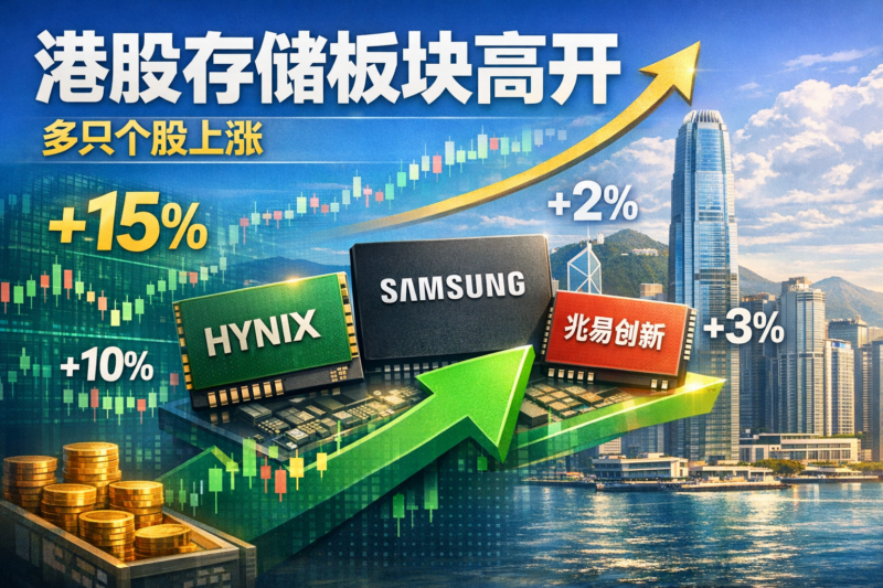 港股存储板块高开,多只个股上涨-指挥使社区 - 真实线索、热点议题与深度观察