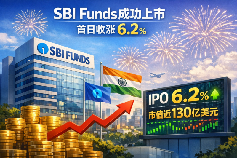 印度最大资管公司SBI Funds上市首日收涨6.2%,市值逼近130亿美元-指挥使社区 - 真实线索、热点议题与深度观察