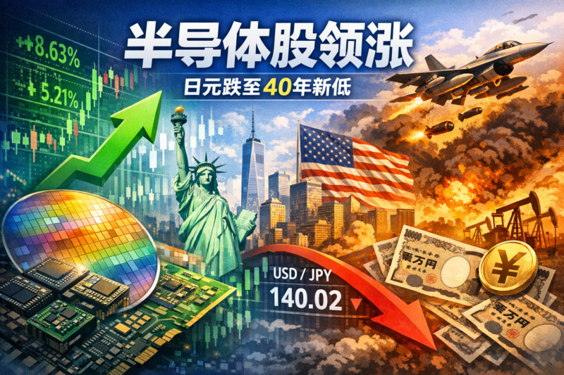 全球股市大幅上涨,半导体股领涨 抵消美伊冲突担忧 日元跌至40年低点-指挥使社区 - 真实线索、热点议题与深度观察