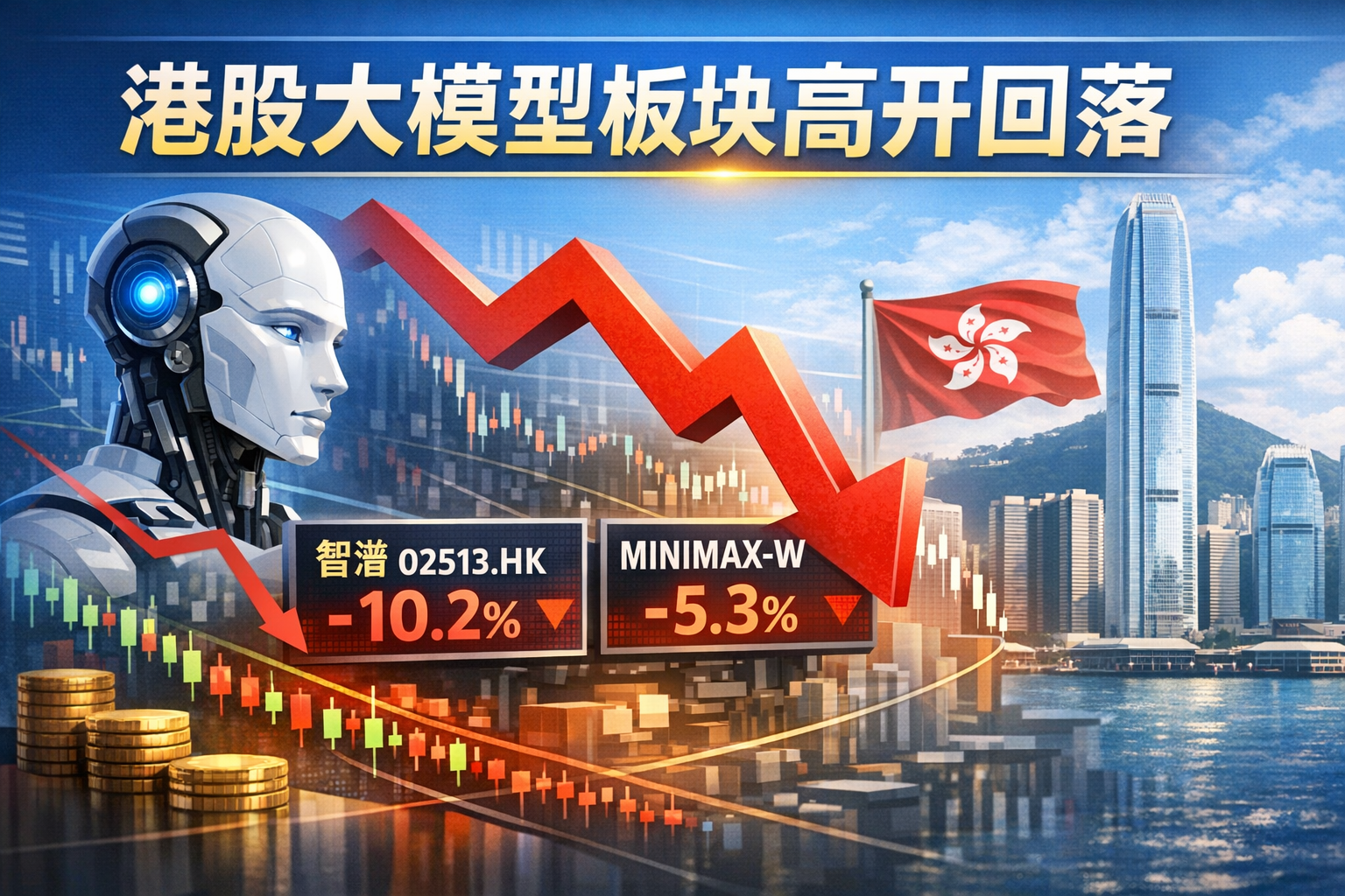 港股大模型板块高开后回落