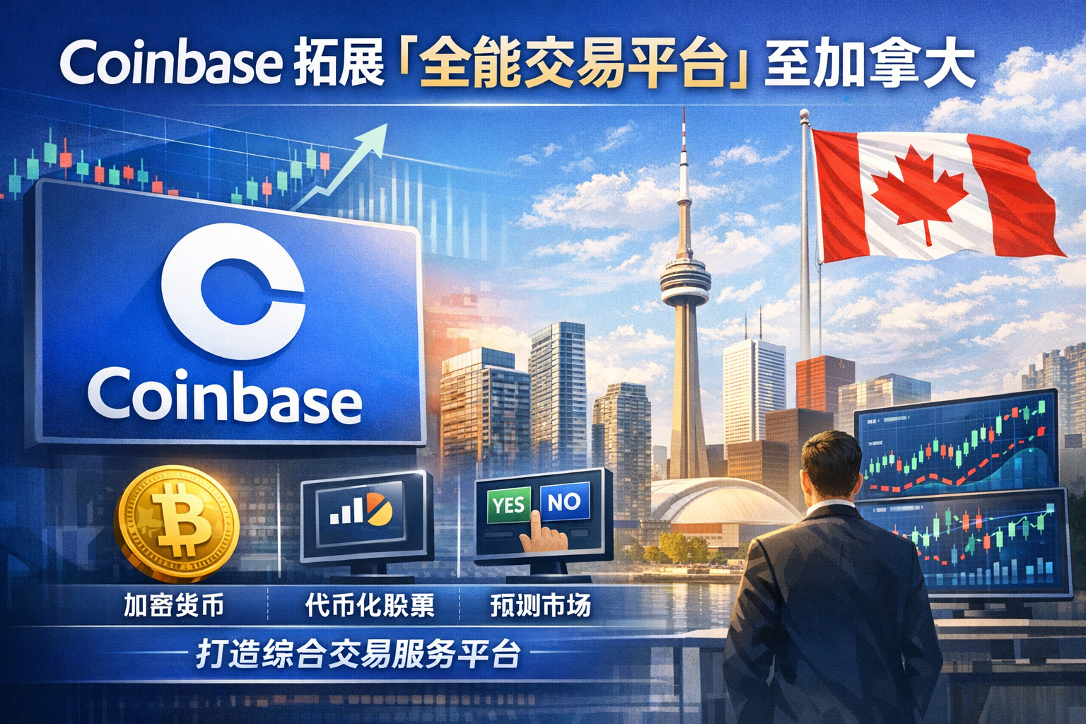 Coinbase计划将「全能交易平台」拓展至加拿大