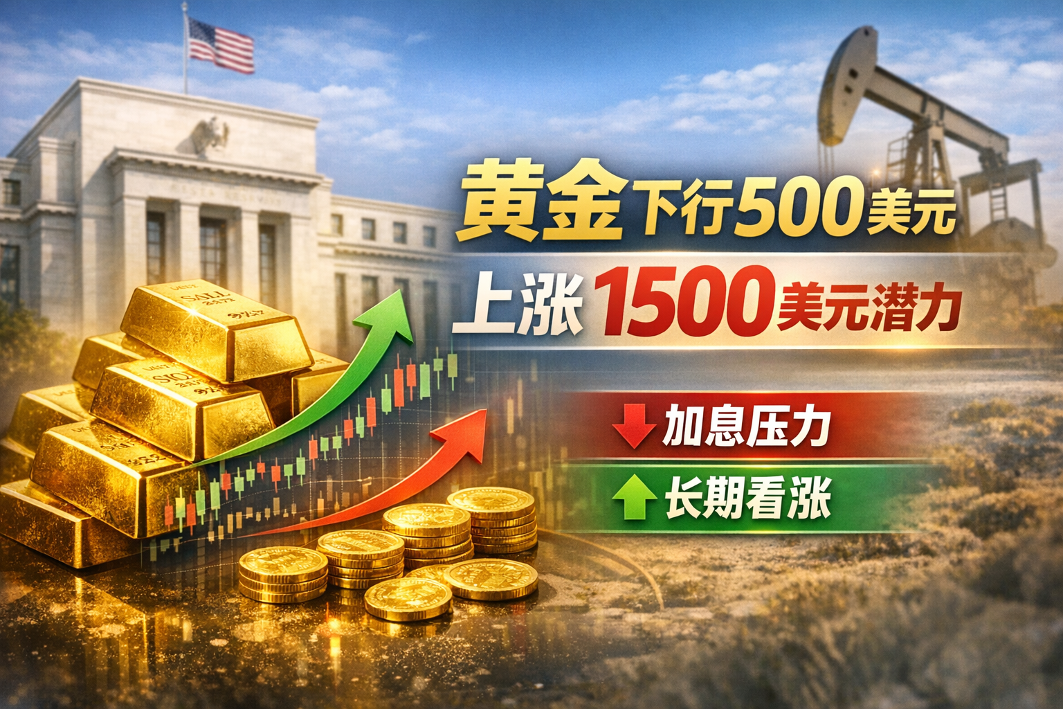 机构:黄金风险回报结构逆转,下行500美元,上涨1500美元潜力