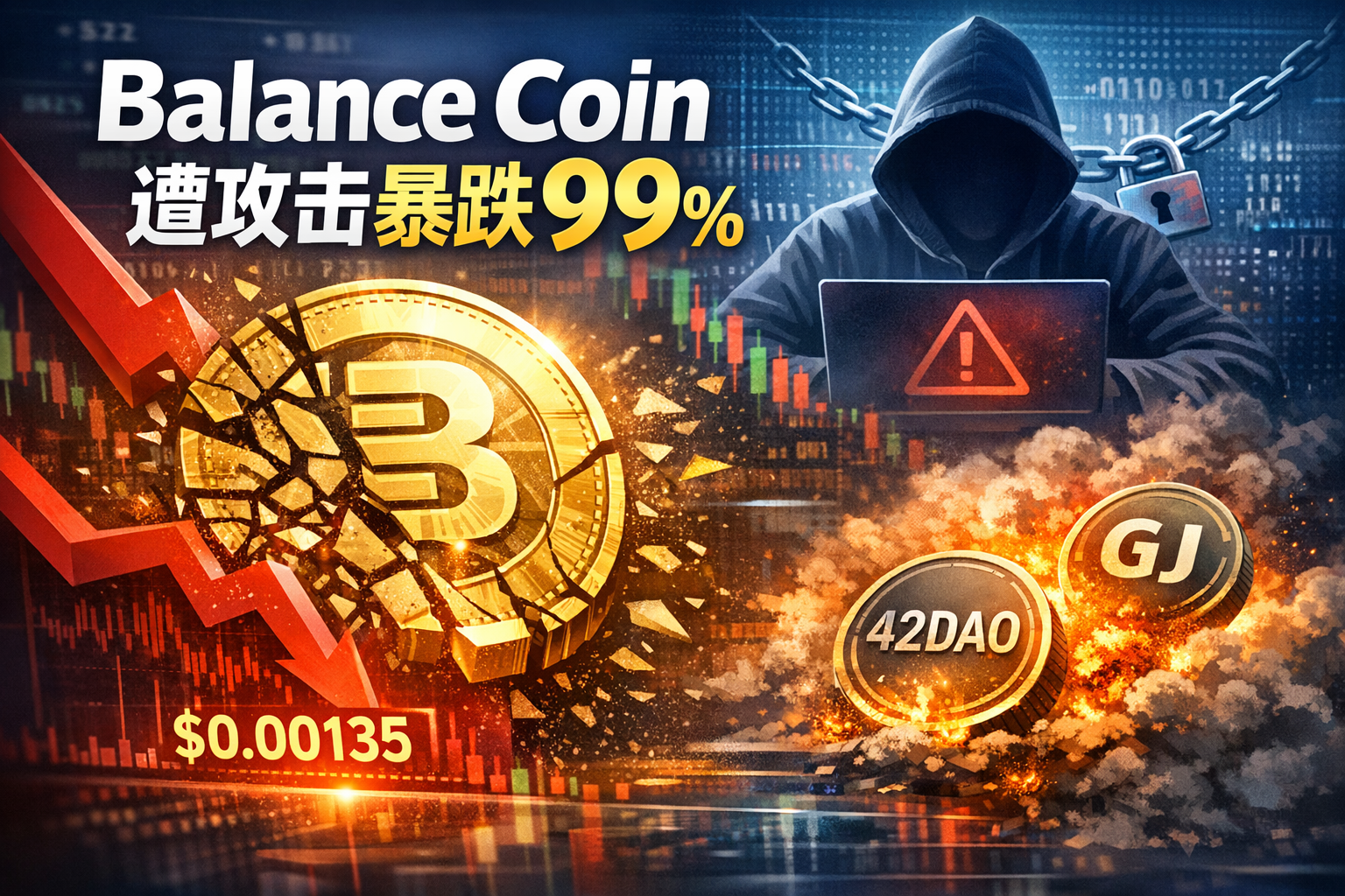 算稳稳定币 Balance Coin 遭攻击后暴跌99%