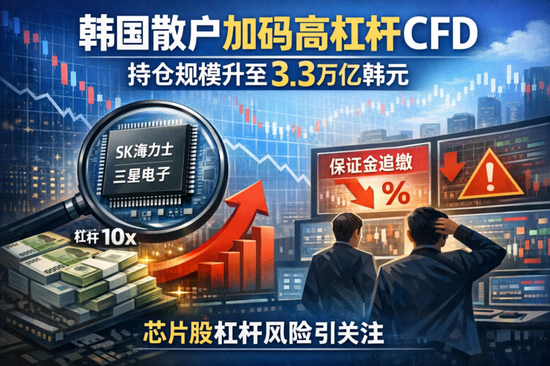 韩国散户加码高杠杆差价合约 持仓规模升至3.3万亿韩元 芯片股杠杆风险引关注-指挥使社区 - 真实线索、热点议题与深度观察