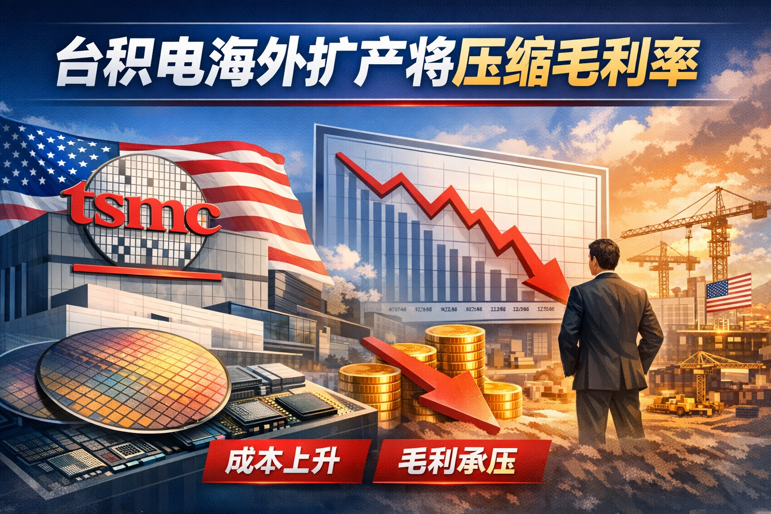 台积电:海外扩产将持续压缩毛利率