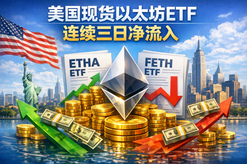 美国现货以太坊ETF连续三日净流入-指挥使社区 - 真实线索、热点议题与深度观察