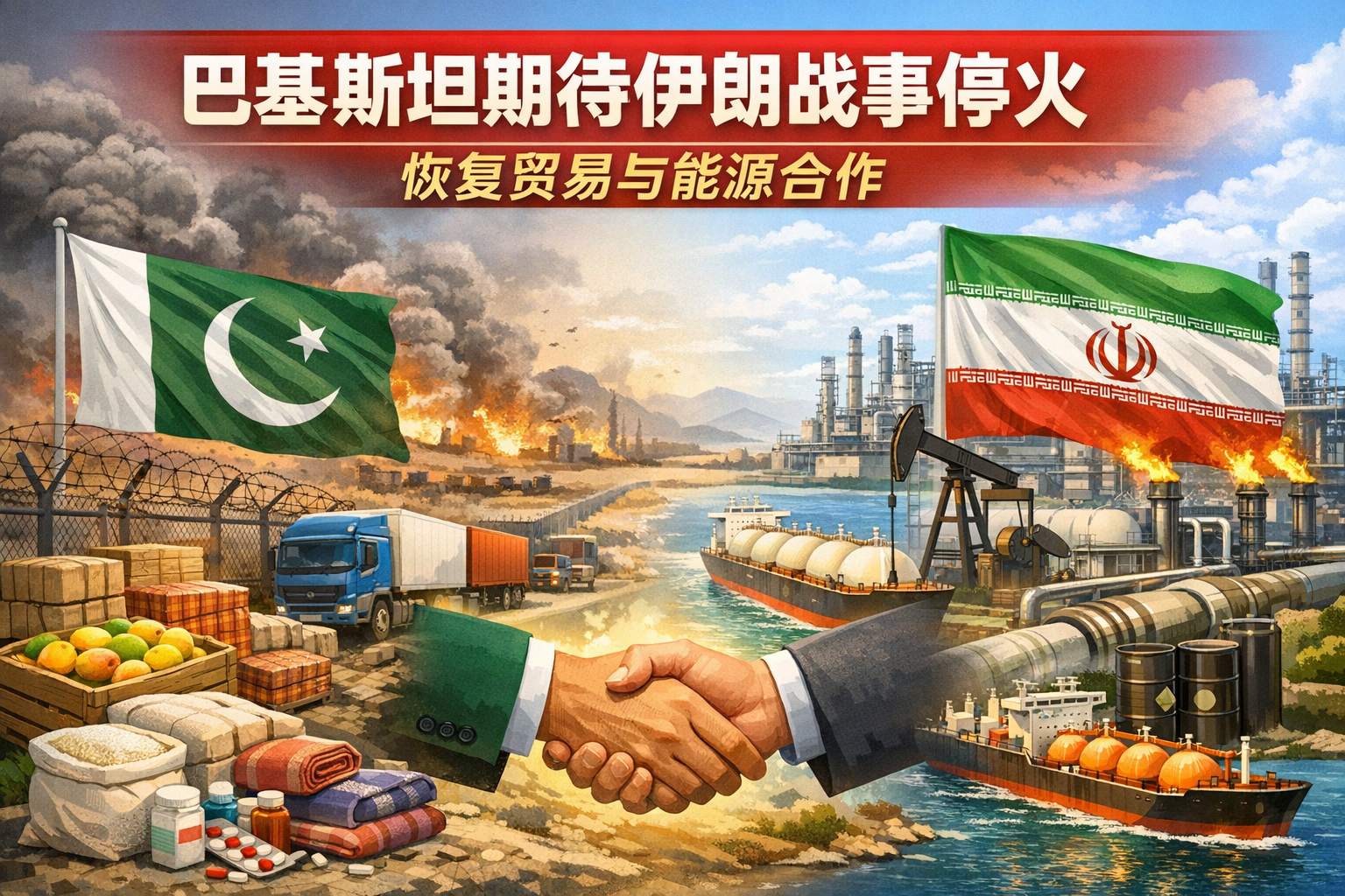 巴基斯坦商界期待伊朗战事尽快结束,以恢复贸易与能源合作