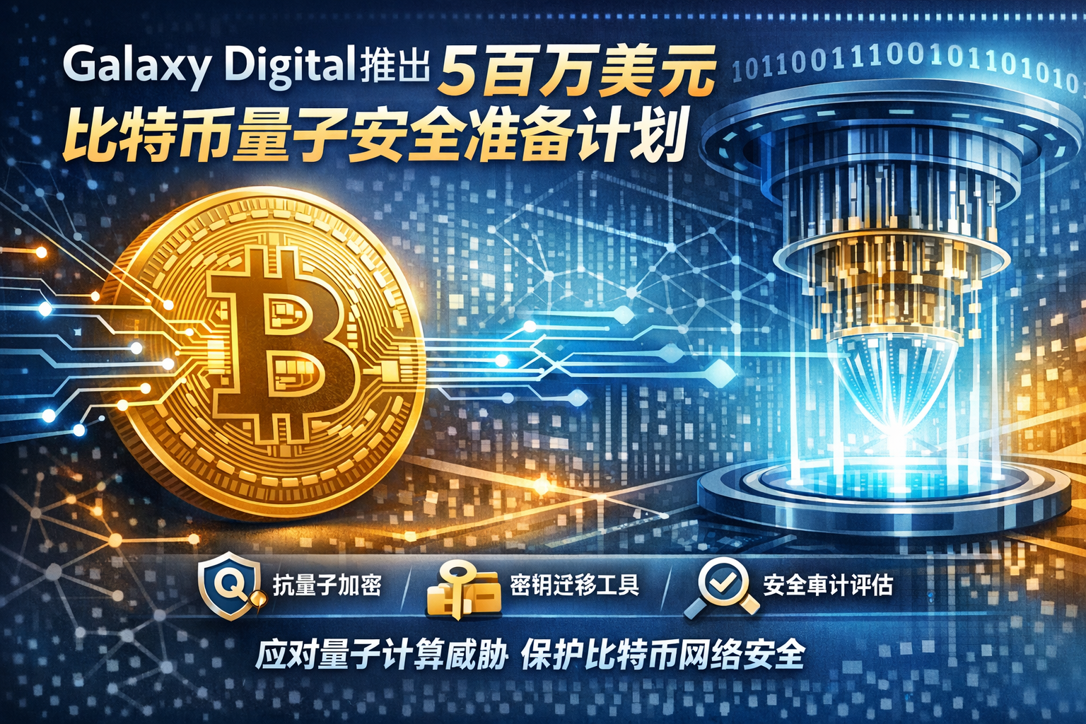 Galaxy Digital推出5百万美元比特币量子安全准备计划