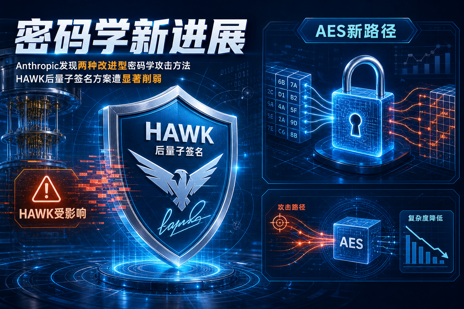 Anthropic发现两种密码学攻击方法,HAWK后量子签名方案遭显著削弱