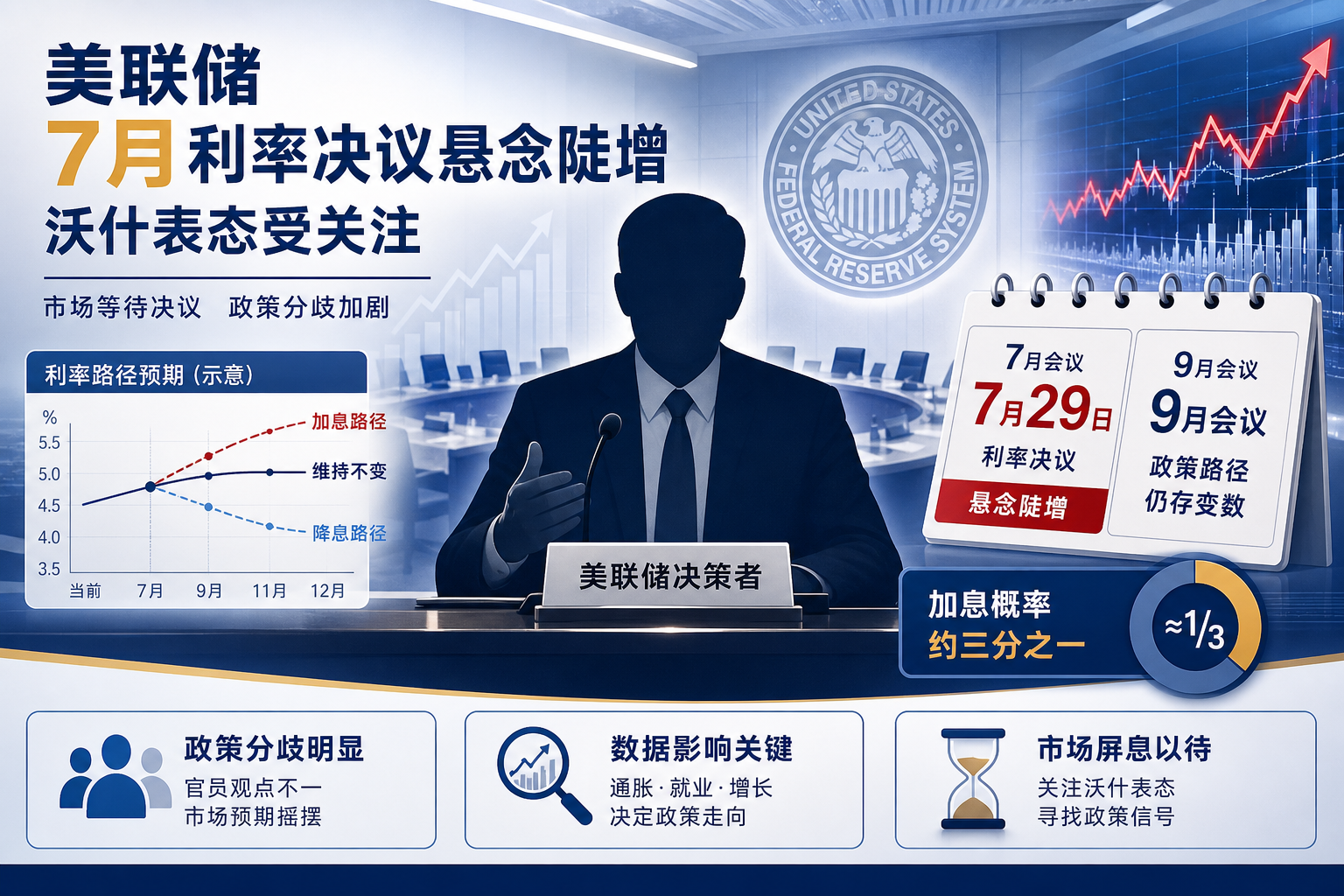 “美联储传声筒”:沃什令7月利率决议悬念陡增