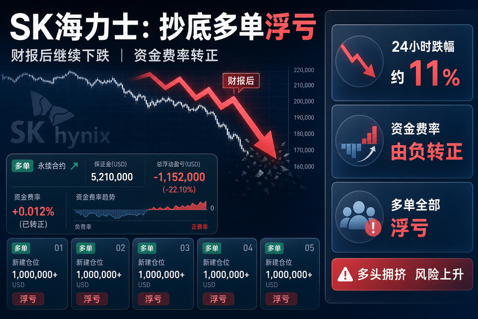 5笔百万美元级新仓抄底SK海力士,目前全部浮亏