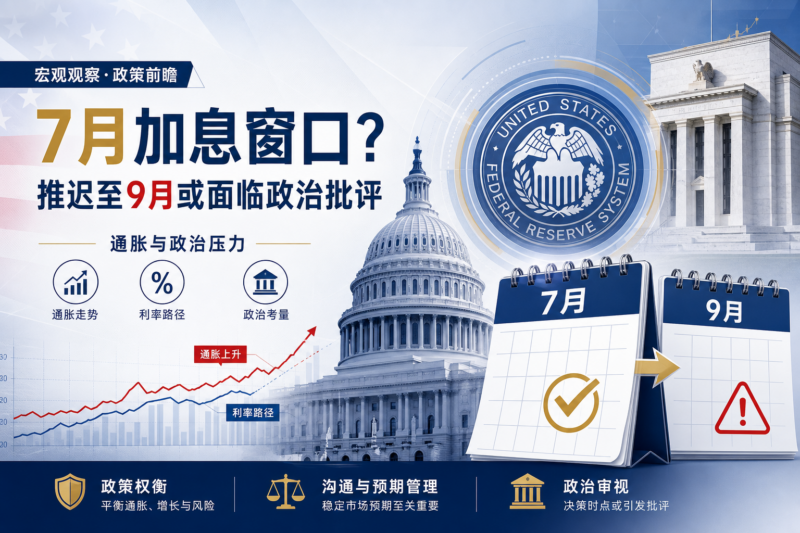 机构观点:美联储7月加息窗口打开,若推迟至9月或面临政治批评-指挥使社区 - 真实线索、热点议题与深度观察