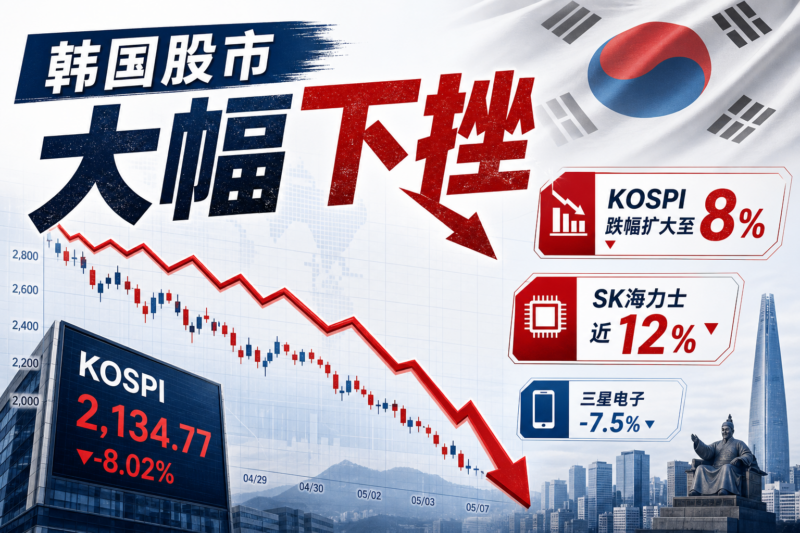 SK海力士跌近12%，韩国KOSPI指数跌幅扩大至8%-指挥使社区 - 真实线索、热点议题与深度观察