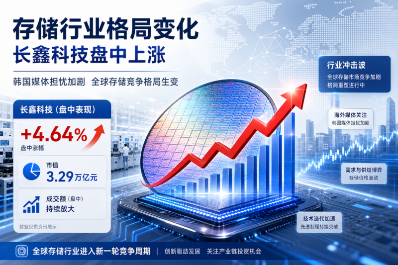 长鑫科技盘中涨4.64%,外媒称其或冲击全球存储行业格局-指挥使社区 - 真实线索、热点议题与深度观察
