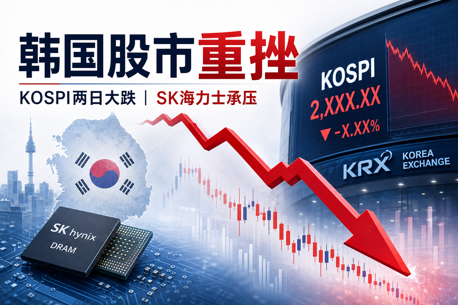 SK海力士市值两天蒸发约五分之一,韩国股市累计跌近18%